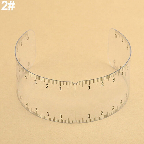 Reusable Eyebrow Stencil Makeup Microblading Measure Symmetrical Tattoo Ruler 2#