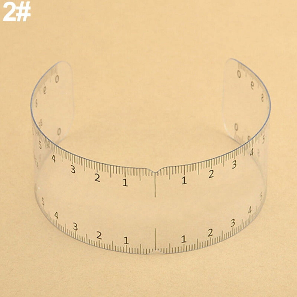 Reusable Eyebrow Stencil Makeup Microblading Measure Symmetrical Tattoo Ruler 2#