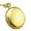 Smooth Round Dial Arabic Numbers Analog Quartz Chain Pocket Watch 1
