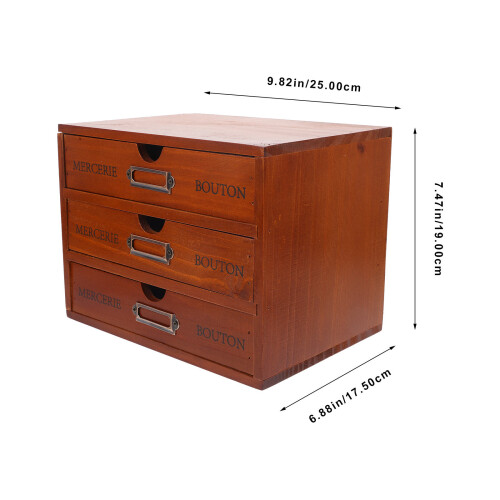 Holz Organizer Mit Schubladen Für Schmuck Und Kosmetik 2