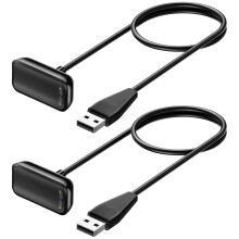 Cablu de încărcare rapidă și suport de andocare, pachet de 2, compatibil cu Fitbit Charge6/Charge5/Luxe