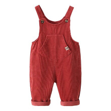 Herfstkleurige corduroy tuinbroek voor de kleintjes - Charmante jumpsuit in denimstijl met verstelbare bandjes, zachte stof voor plezierig comfort en