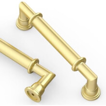 Brushed Gold Cabinet Handles 3.75 Inch 10 Pack