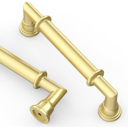 Brushed Gold Cabinet Handles 3.75 Inch 10 Pack