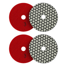 4Piece Dry Grinding Pad Flexible Design Sanding Discs-10cm 500
