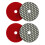4Piece Dry Grinding Pad Flexible Design Sanding Discs-10cm 500 1
