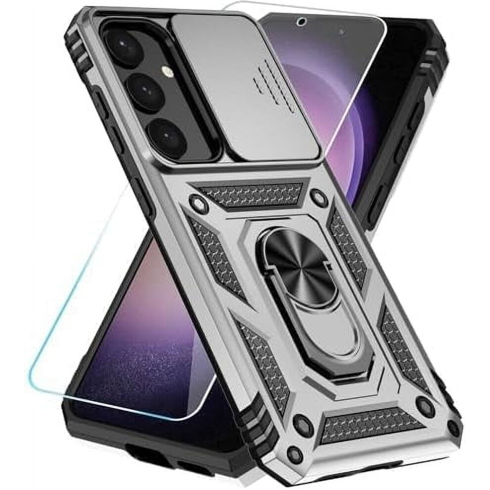 Military-Grade Case For Samsung Galaxy S24 Plus / S25 Plus 6.7" With Hd Screen Protector, Kickstand & Slide Camera Cover 9028731729459