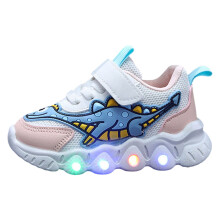 Toddler Dinosaur Sneakers – Breathable Mesh, Wide-Fit for Boys & Girls, Compatible with Small/Medium Feet