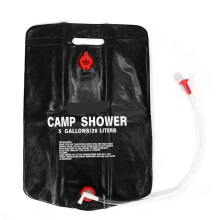 5G/20L Solar Portable Shower Bag with On/Off Shower Head & Hose – Compatible with Camping, Hiking, Travel, Beach