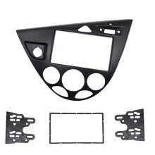 Lhd 2 Din Car Instrument Radio Panel Dash Fascia Plate Frame For Ford For Focus For Fiesta 1998-2006 Interior Parts
