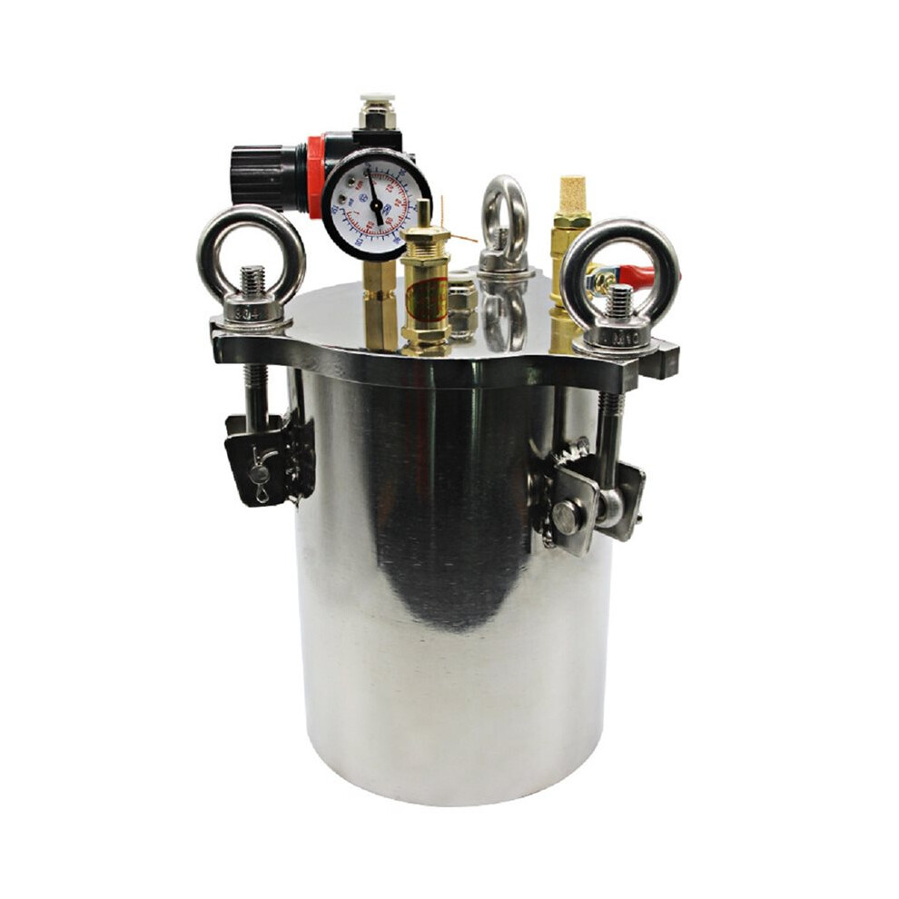 Quality Dispenser Pressure Tank 304 Stainless Steel Pressure Dispensing Valve Fluid Dispensing Storage Bucket 5L 6032242388350