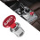 Car Cigarette Lighter with EJECT Button, Durable Aluminum Dustproof Plug, Laser Red 12V Accessory 1