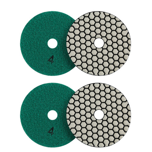 4Piece Dry Grinding Pad Flexible Design Sanding Discs-10cm 1000