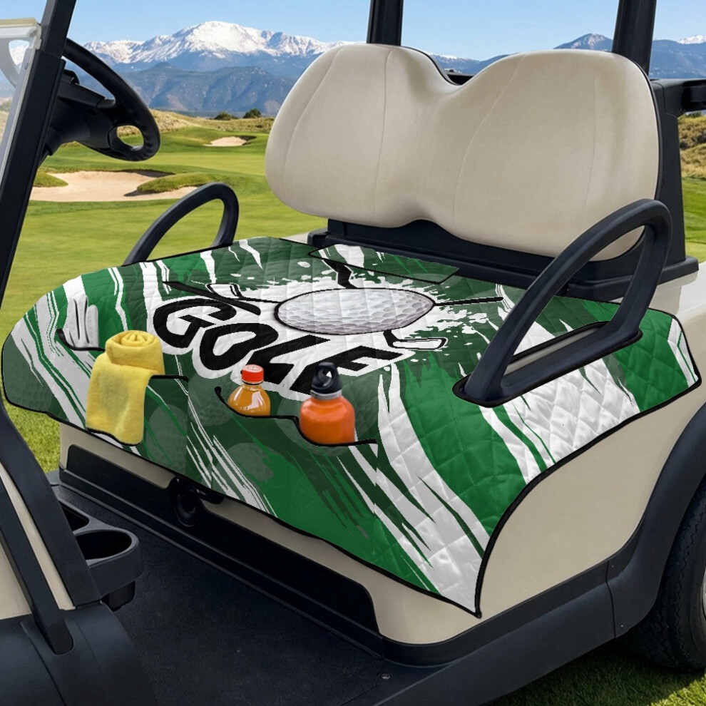 Universal Golf Cart Front Seat Covers, Portable Foldable Towel Blanket Â Soft, Comfortable, Compatible With Ezgo, Yamaha, Club Car 9028731731292