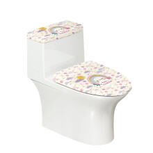 Toalettlocksöverdrag i polyestertyg för hotell, set med justerbart 2-pack, "Just Relax" Cloud
