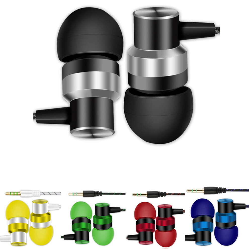 3.5Mm In-Ear Earphones - Stereo Bass Earbuds With Microphone, 1.2M Wired Headphones For Cell Phone, Noise Isolating Sound 9479868967113