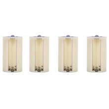 4pcs Battery Converter Case Battery Converter, AA To D Battery Converter, ABS Emergency For Electronics
