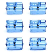 6X Caixa Receptora À Prova D'ÁGua de PláStico Azul para PeçAs de AtualizaçãO de Carro Huanqi 727/Slash RC