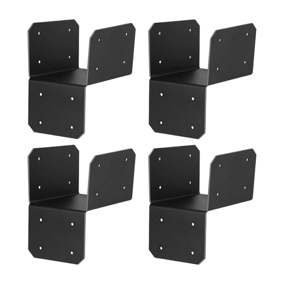 4 Pieces Post Anchor Connector Mending Plate For Furniture Pavilions Pergola 8.9Cm 9365509080856