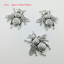 Wholesale Antique Silver Jewelry Charms Pendant Carfts DIY Finding Accessories-3pcs fat bee