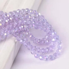 200pcs 4mm Round Ball 32 Facets Crystal Glass Loose Spacer Beads Lot Wholesale-Violet AB