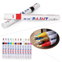 Waterproof Car Tyre Tire Tread Rubber Metal Permanent Paint Marker Pen Stationary Painting Pens Golden