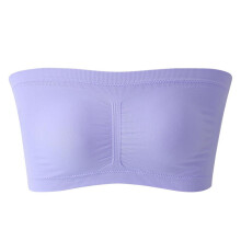 Women Strapless Bandeau Bra Soft Stretchy Top with Removable Pad (Regular & Plus Size)