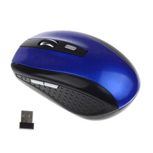 Wireless Gaming Mouse 1200dpi 2.4GHz Ergonomic USB Receiver Mice for PC Laptop Blue (7500)