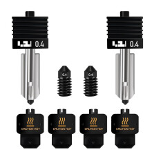 2PCS 0.4mm Hotend for P2S/H2S/H2D/A1/A1 , with Extra 2PCS Silicone Cover Sock/2pcs Hardened Steel Nozzle