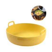 La batterie de cuisine flexible en silicone pour-Jaune 1