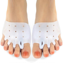 Gel Metatarsal Pads 6Pcs, Ball of Foot Cushions with Breathable Honeycomb Toe Separator Mortons Neuroma Callus Metatarsal