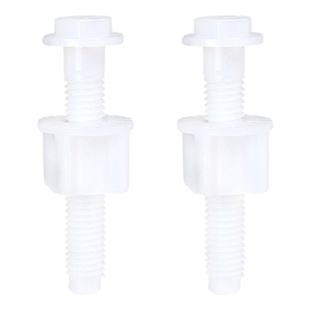 2Pc Toilet Seat Hinge Bolts Replacement Screws Fixing Fitting Kit Repair Tools Toilet Seat Plastic Fastener Repair Accessories 9028731953755