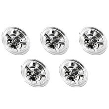 5Pcs 8Inch SS Cart Wheel Covers, 5 Spoke Design Hub Cap for Carts for Club Car, EZGO,