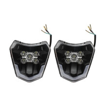 2X Phare de Moto LED Wick Phare LED pour EXC XC XCF XCW XCF SX SXF SXS 125 150 250 350 450 530 690