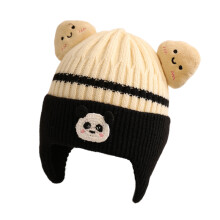 Toddler Winter Hat with Earflap,Thick Warm Kids Beanie Cap for Baby Girls Boys,Winter Knit Hat Kids Beanie Hats Baby Beanies Warm Soft Toddler