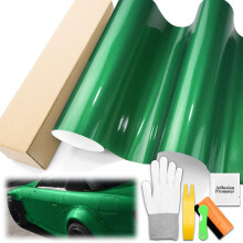 Gloss Glitter Green Car Wrap Vinyl 2FT x 5FT Sheet for Car Motorcycle Boat, Durable Paint Protection