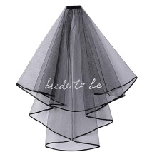 Luxurious Two-Tier Wedding Veil With Comb And Lace Trim Bridal Headpiece For Ceremonies