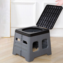 Folding Portable Camping Toilet, Collapsible Travel Toilet for Outdoor RV Hiking Emergency