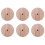 6X Lamp Base Concise Style Modern Ceiling Plate Wooden Ceiling Holder E27 Lamp Fitting Chandelier Base Φ100mm Screw 1