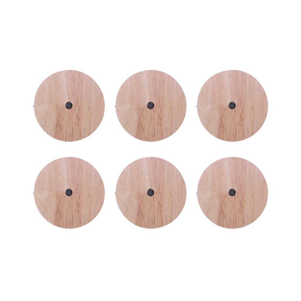 6X Lamp Base Concise Style Modern Ceiling Plate Wooden Ceiling Holder E27 Lamp Fitting Chandelier Base Î¦100Mm Screw 4712612594605