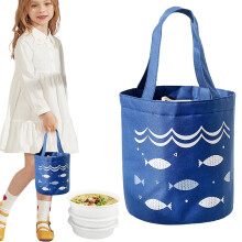 Sac à lunch isotherme, sac à lunch à cordon, sac fourre-tout réutilisable, sac isotherme pour le travail, le bureau ou les pique-niques.