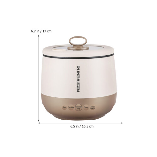Mini Cozedor De Arroz 1,6 L Elétrico Compacto Multifuncional 1