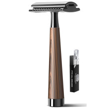 Double Safety : Eco-Friendly Bamboo Handle & 5 Blades for Men & Women