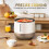 Mini Cozedor De Arroz 1,6 L Elétrico Compacto Multifuncional 6