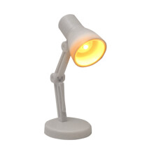 Lampe de table LED pliable miniature, veilleuse de protection des yeux pour la lecture, les études et les voyages – Blanche, compatible avec la