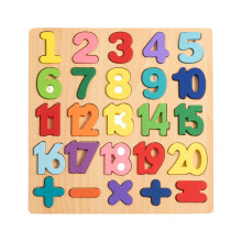 Blocchi puzzle numerici dell'alfabeto - Giocattolo educativo atossico per la scuola materna e l'asilo, motricità fine e riconoscimento delle forme -