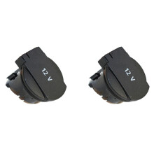 2X Car Interior Central Armrest Box Back Cover 12V Cigarette Lighter Cover for B8 5ND919341