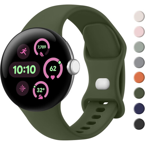 Συμβατό με το λουράκι Google Pixel Watch για γυναίκες και άνδρες - Μαλακά αδιάβροχα