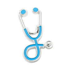 Broșă cadou asistentă medicală decorativă la modă pentru costum de petrecere, albastru argintiu