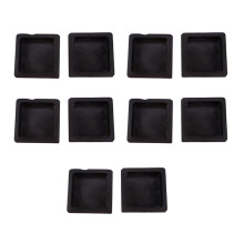 100 mm x 100 mm Plast Räfflade Fyrkantiga ändlock Täckrör Insatser 10 St